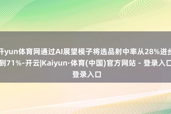 开yun体育网通过AI展望模子将选品射中率从28%进步到71%-开云|Kaiyun·体育(中国)官方网站 - 登录入口