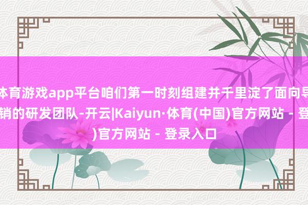体育游戏app平台咱们第一时刻组建并千里淀了面向导购与营销的研发团队-开云|Kaiyun·体育(中国)官方网站 - 登录入口