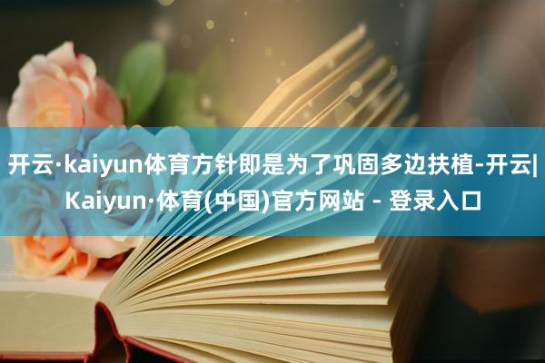 开云·kaiyun体育方针即是为了巩固多边扶植-开云|Kaiyun·体育(中国)官方网站 - 登录入口