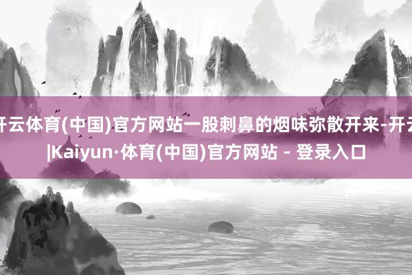 开云体育(中国)官方网站一股刺鼻的烟味弥散开来-开云|Kaiyun·体育(中国)官方网站 - 登录入口